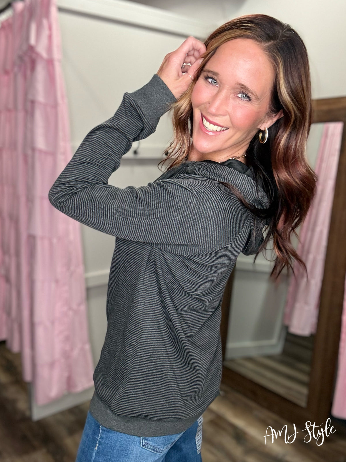 Shadow & Stripe Pullover