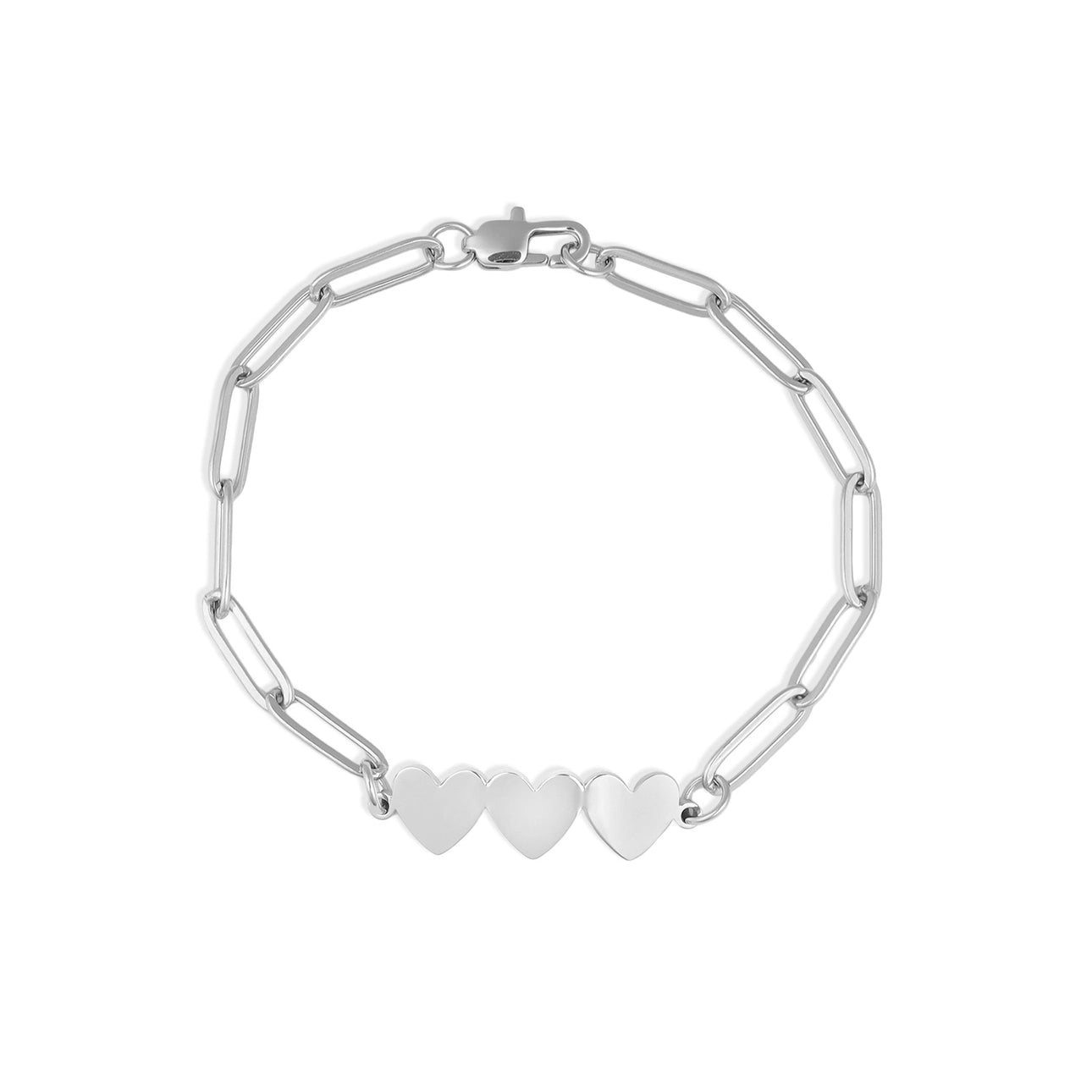 Heart Paperclip Bracelet