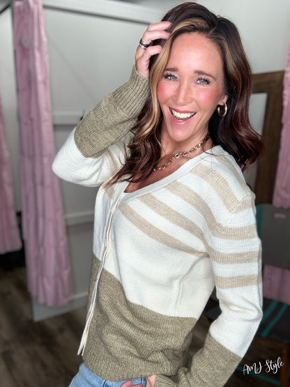Timeless Stripe Cardigan