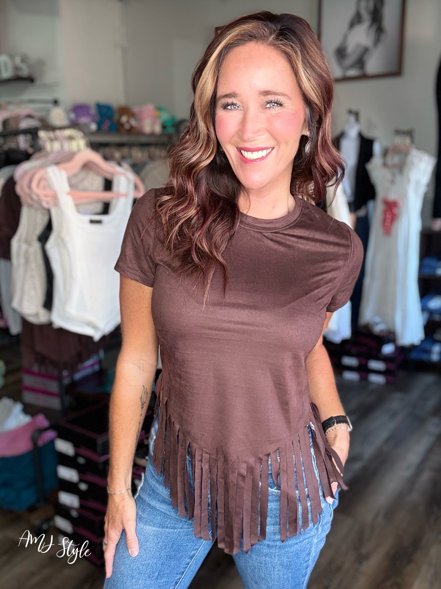 Rustic Rebel Fringe Top