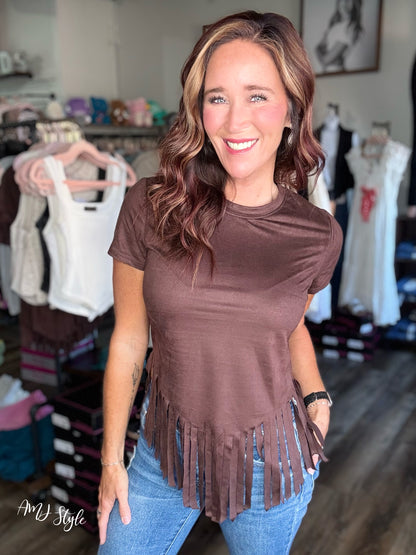 Rustic Rebel Fringe Top