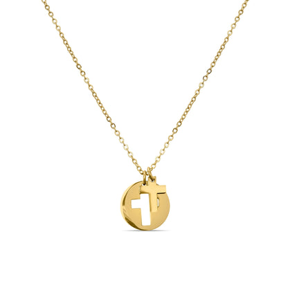 Cutout Cross Necklace