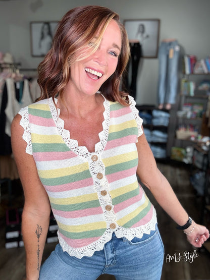 Happy Hues Sweater Vest