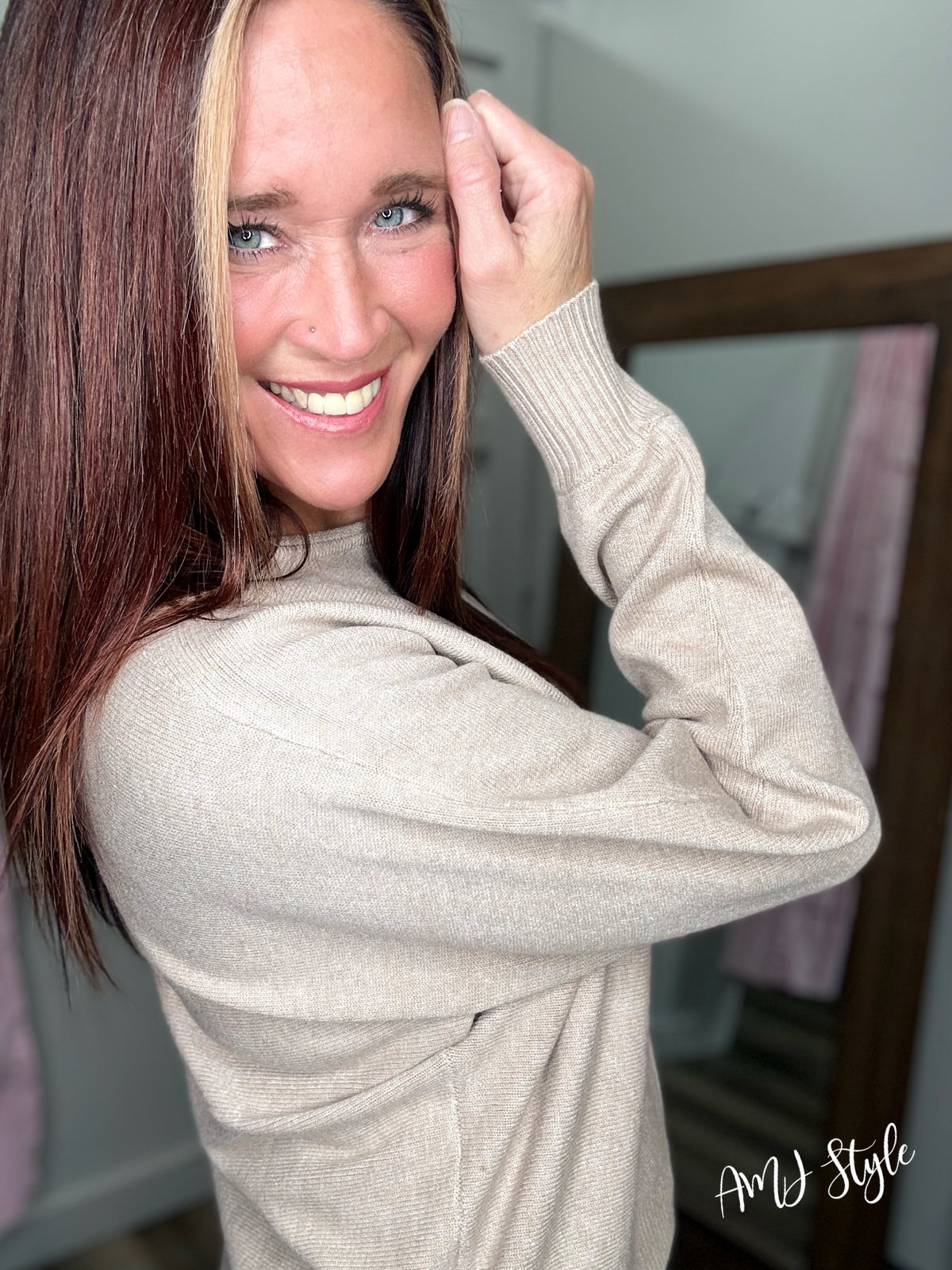 Ultra Luxe Sweater - Heathered Mocha