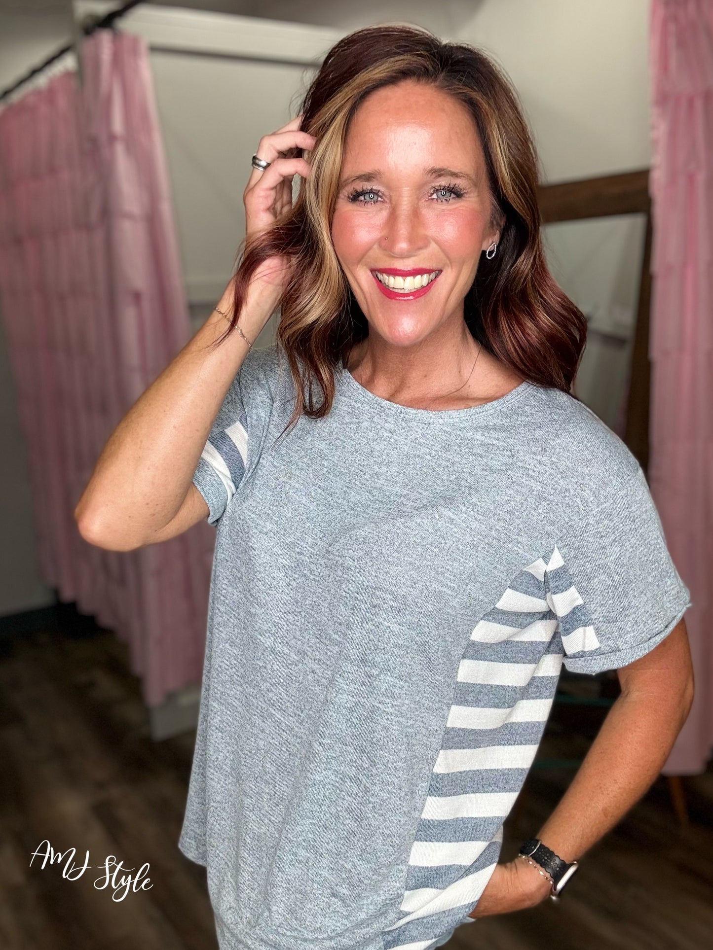 Cozy Contrast Top