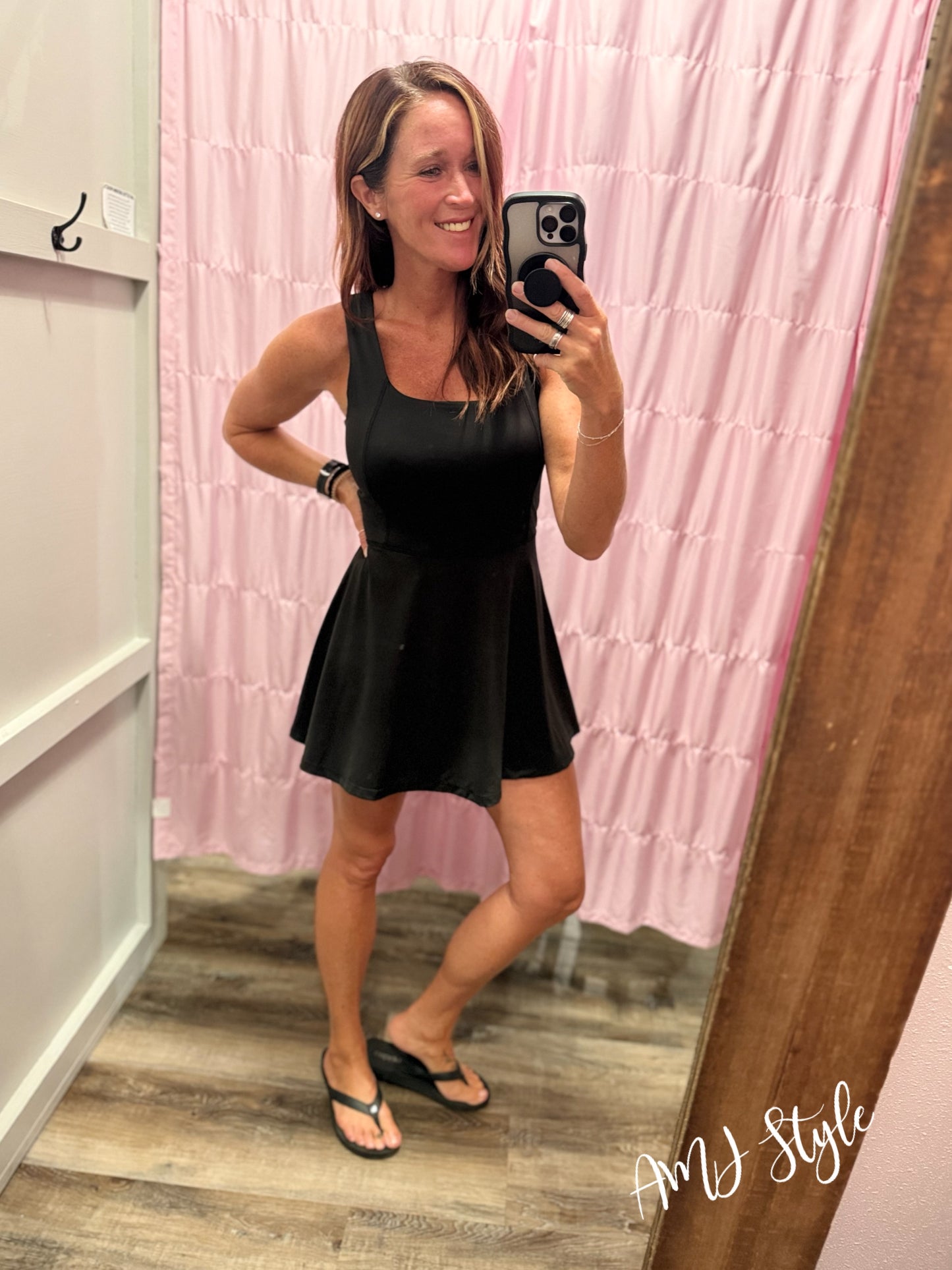 Court Side Romper - Black