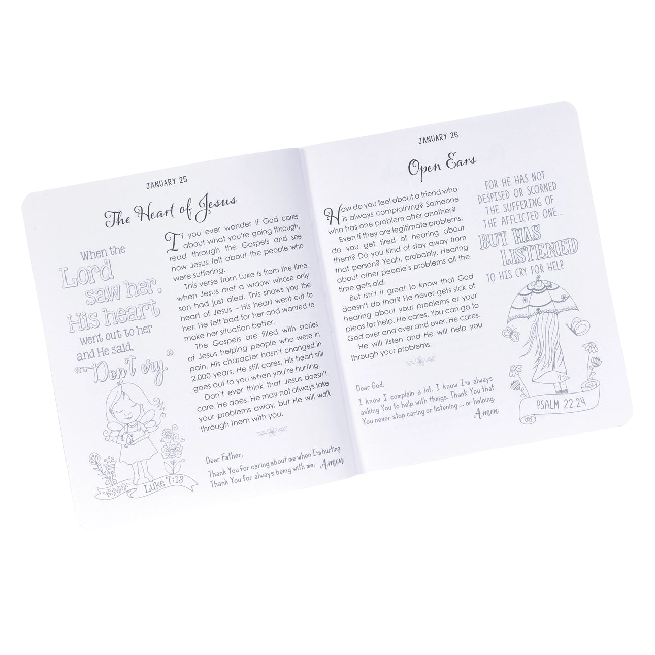 Kid Book Illustrated Devotional For Girls Softcover