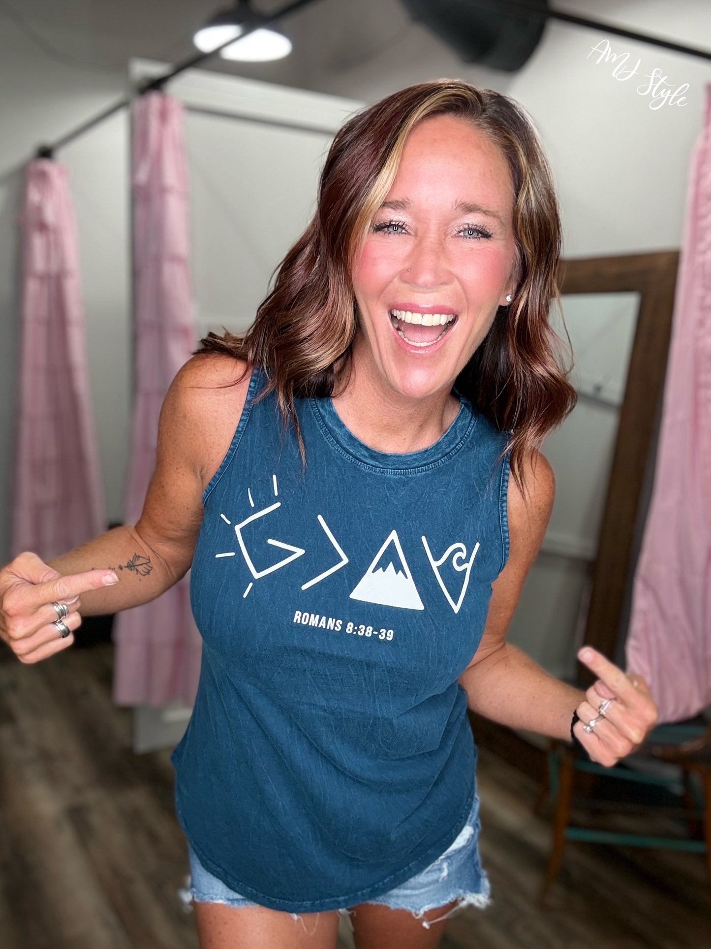God Is Greater Vintage Tank