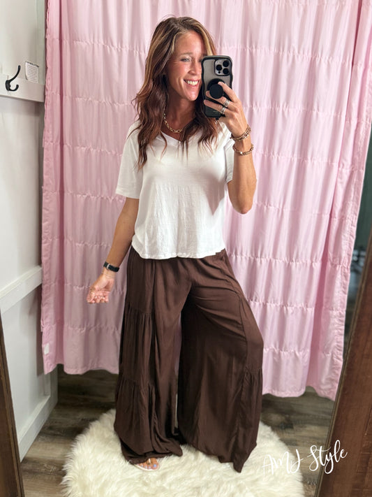 Cascading Pants - Chocolate