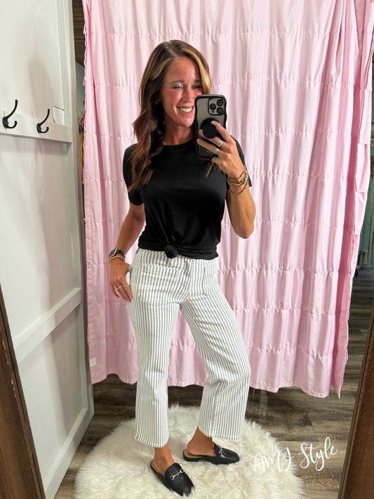 Pebble Stripe Denim