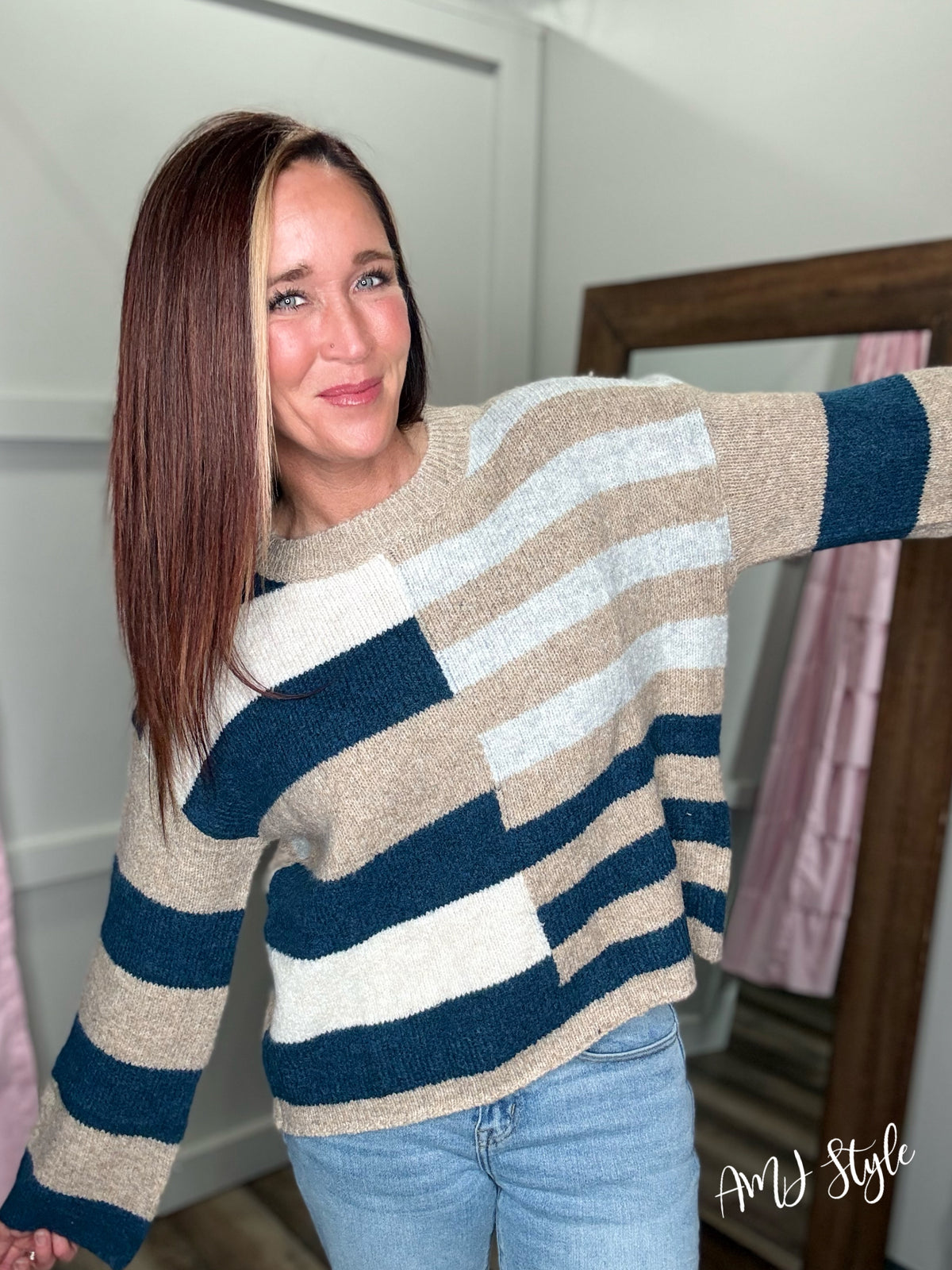 The Color Block Edit Sweater