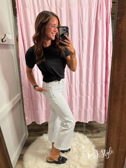 Pebble Stripe Denim