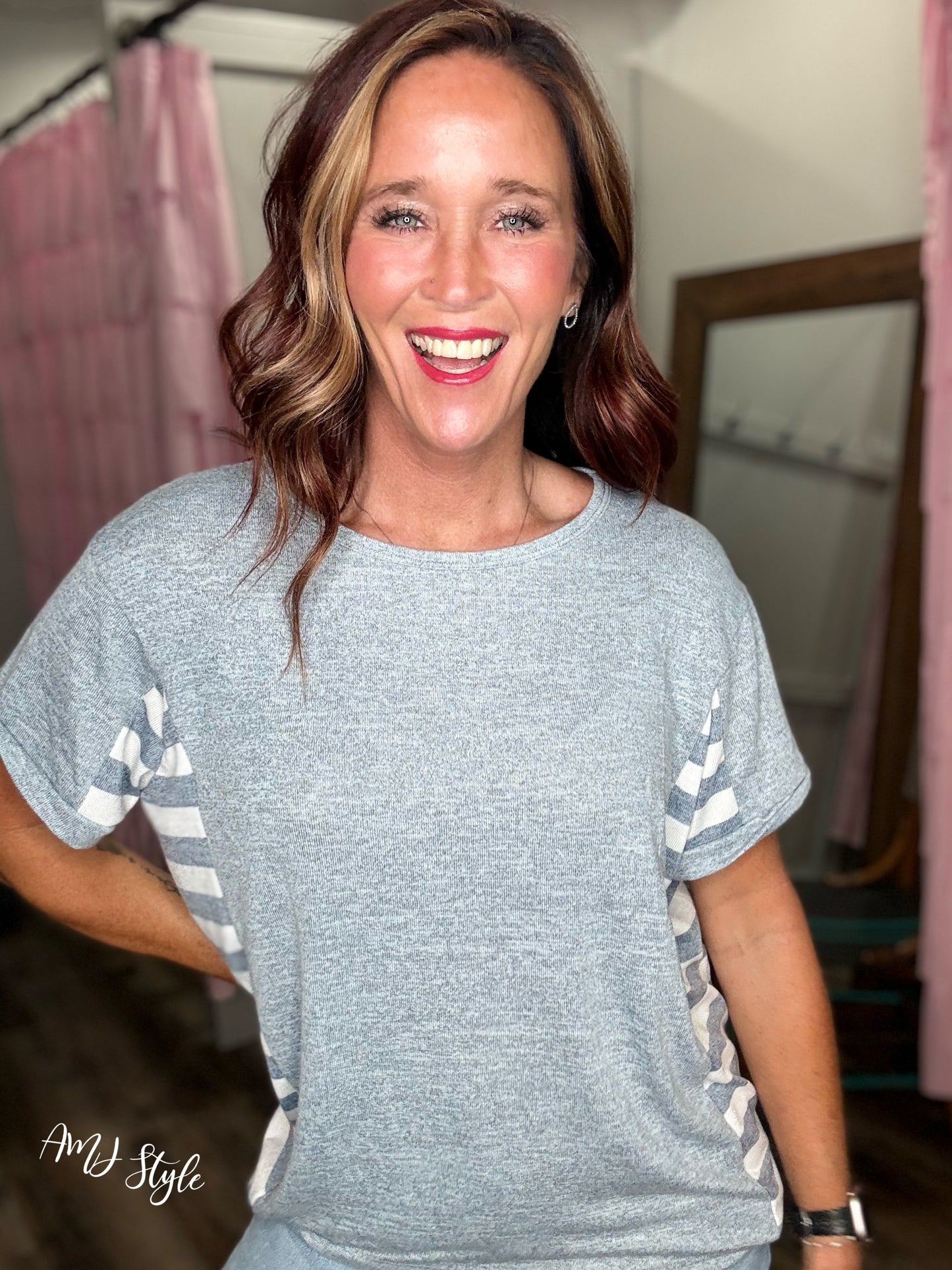 Cozy Contrast Top