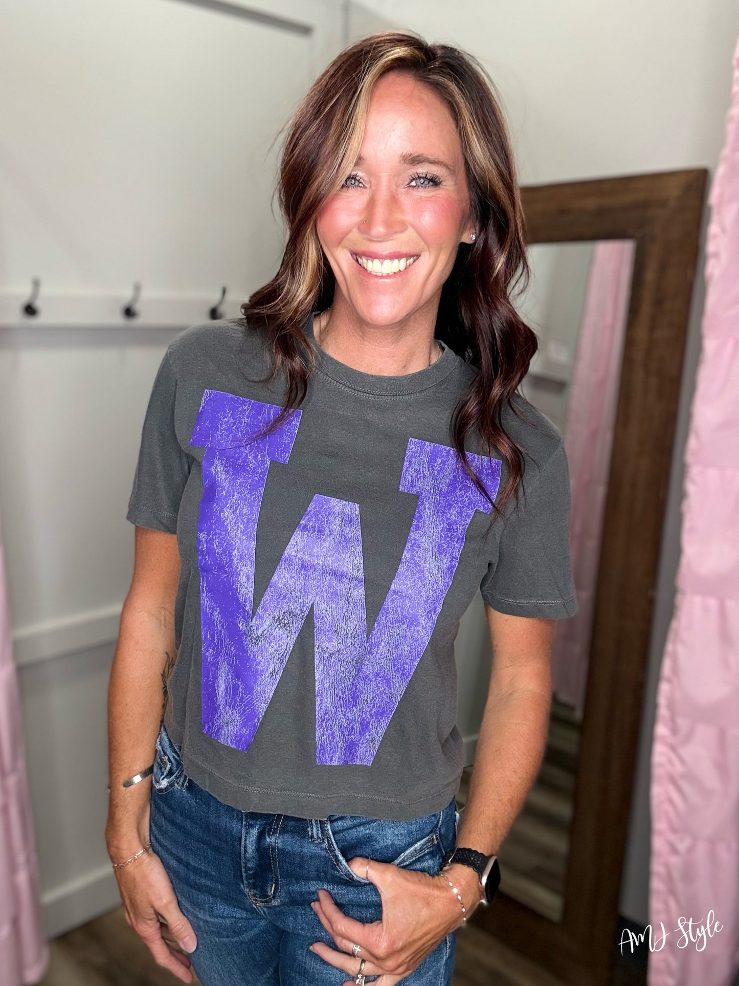 W Gameday Boxy Tee
