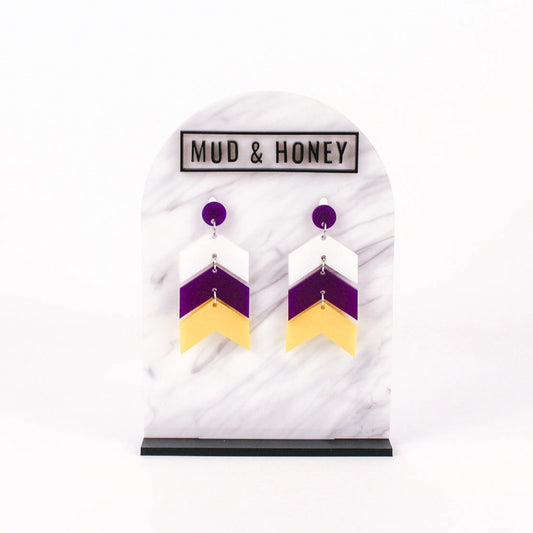 Arrows Chevron Dangle Earrings