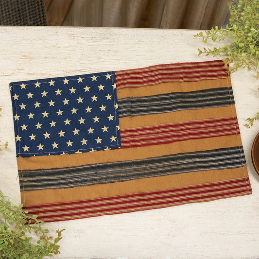 Rag Strip Flag Decor