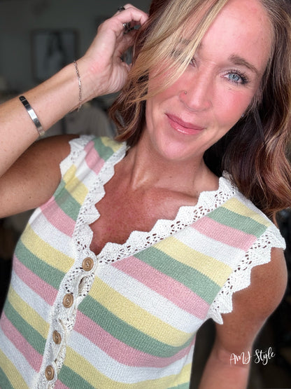 Happy Hues Sweater Vest