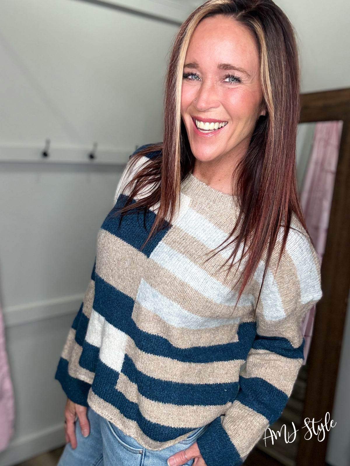 The Color Block Edit Sweater