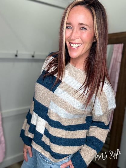 The Color Block Edit Sweater