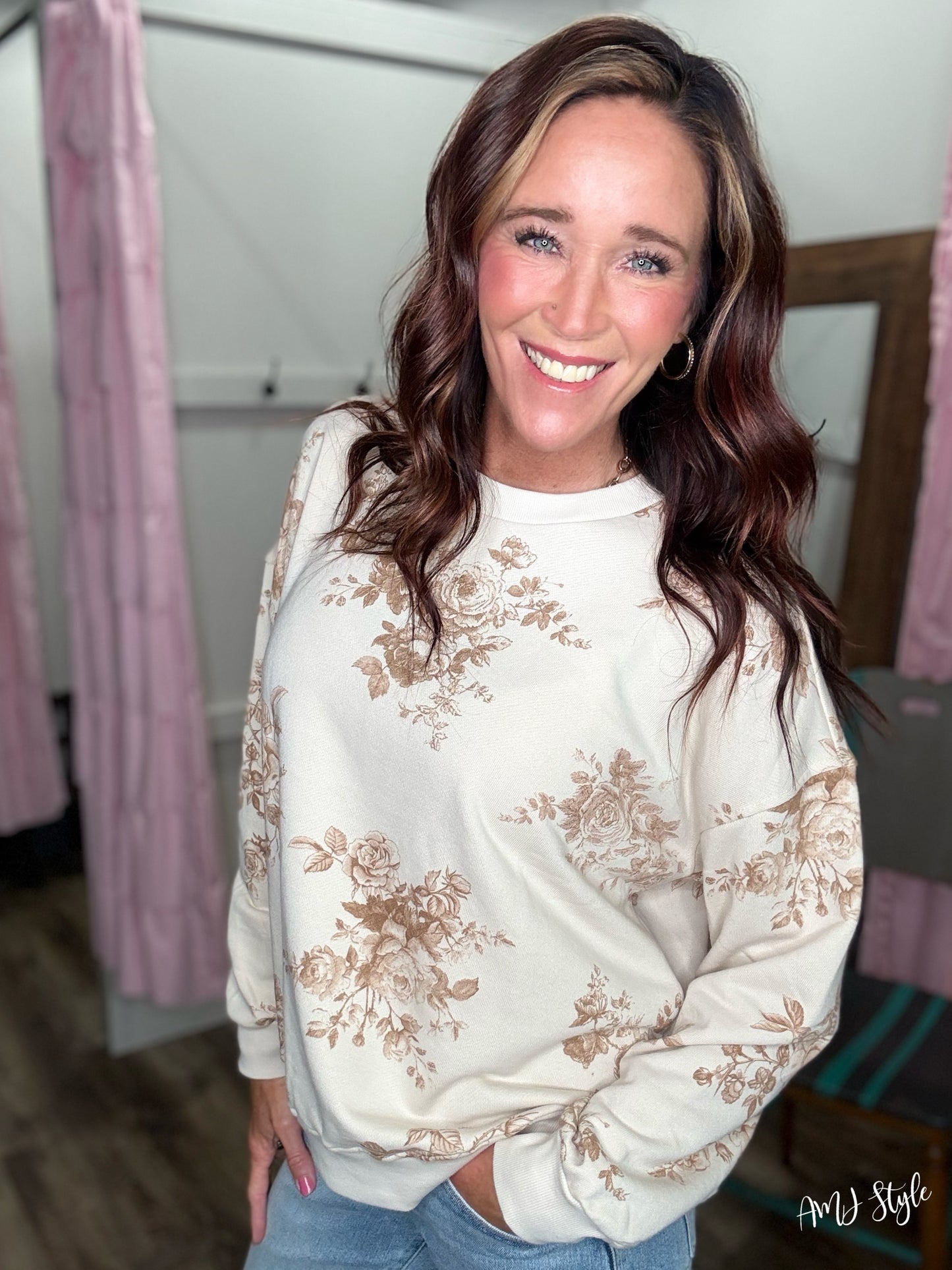Honeyed Bloom Pullover