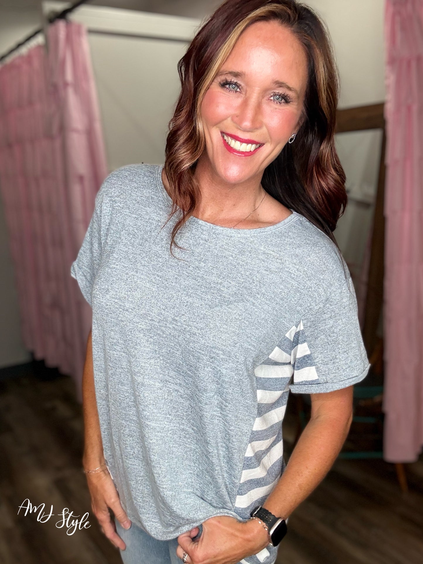 Cozy Contrast Top