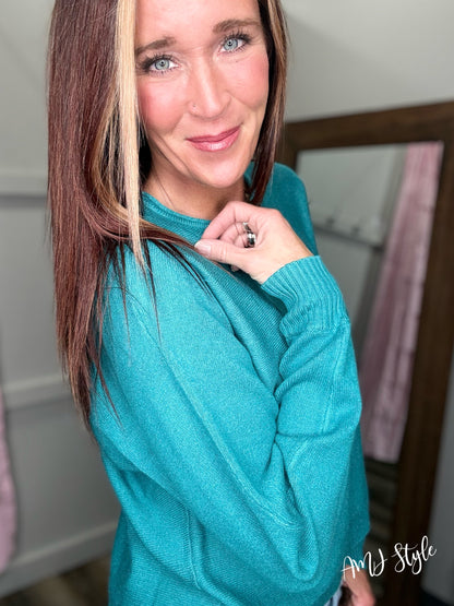 Ultra Luxe Sweater - Teal