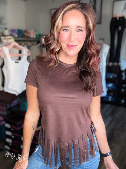 Rustic Rebel Fringe Top
