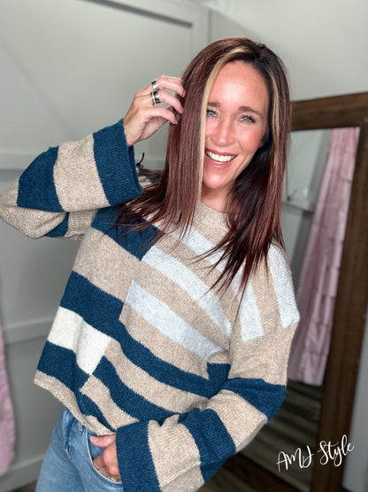 The Color Block Edit Sweater