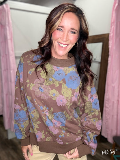 Vintage Garden Mock Neck
