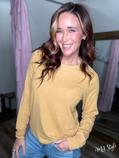 Mustard Maggie Pullover