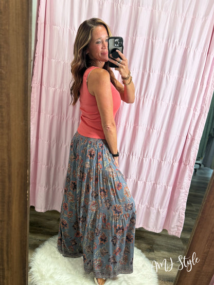 Cascading Floral Pants - Whimsy