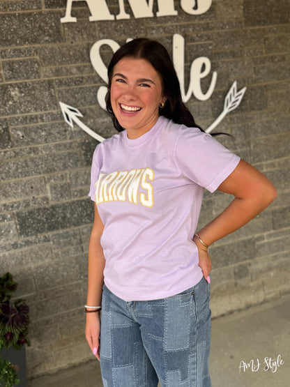 Arrows Game Day Tee - Yellow Polka Dot