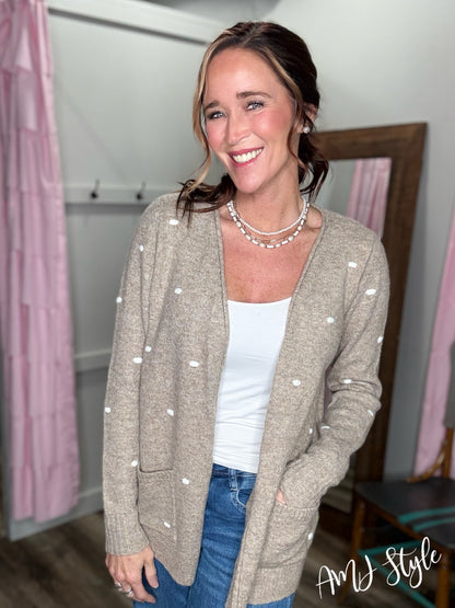 Snuggle & Sprinkles Cardi - Mocha