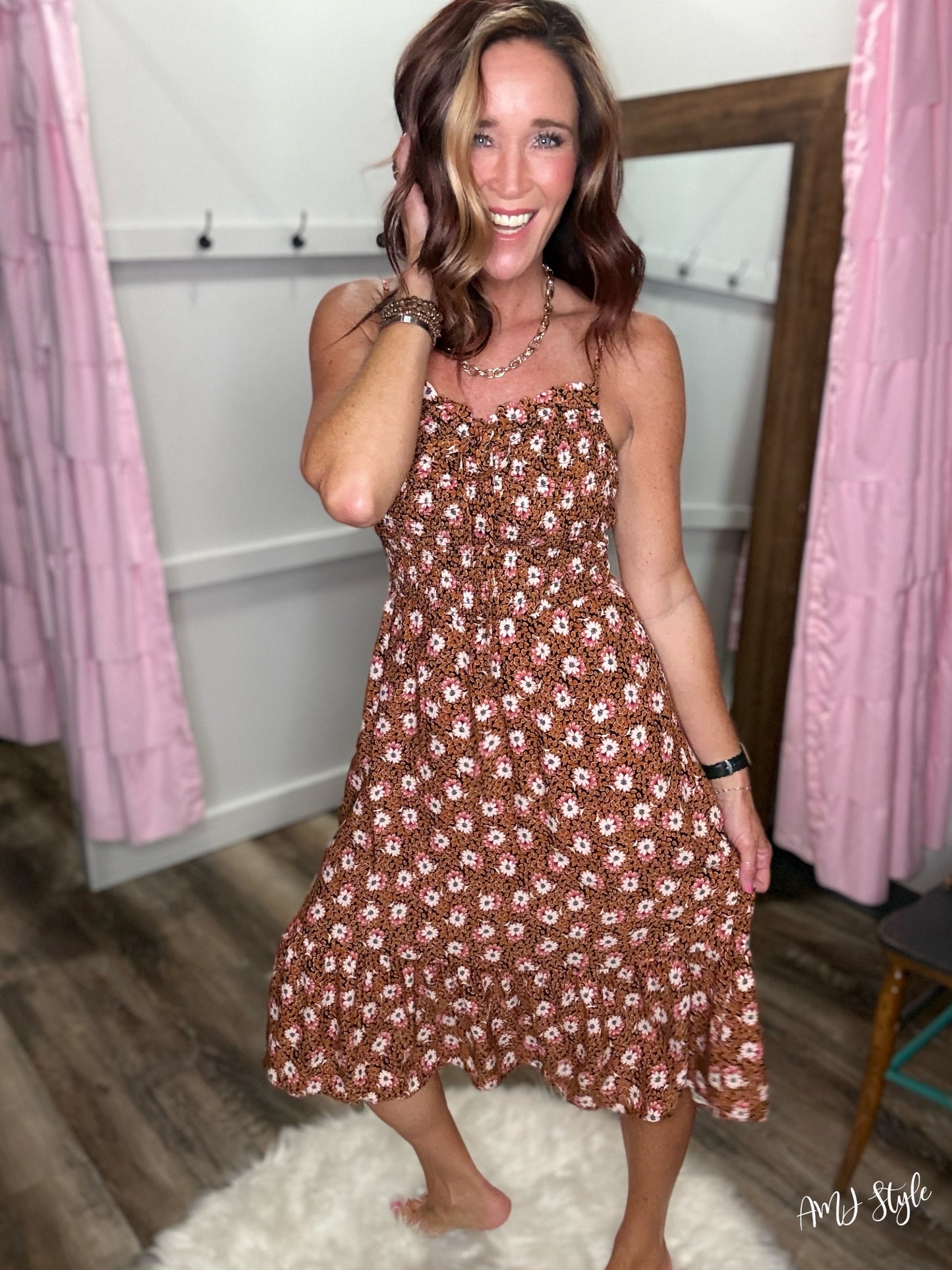 Falling for Floral Tank Dress