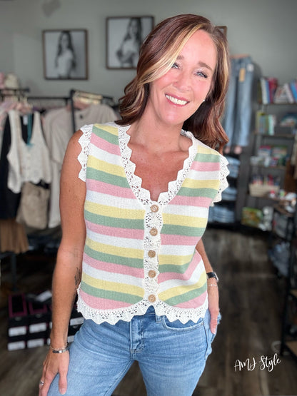 Happy Hues Sweater Vest