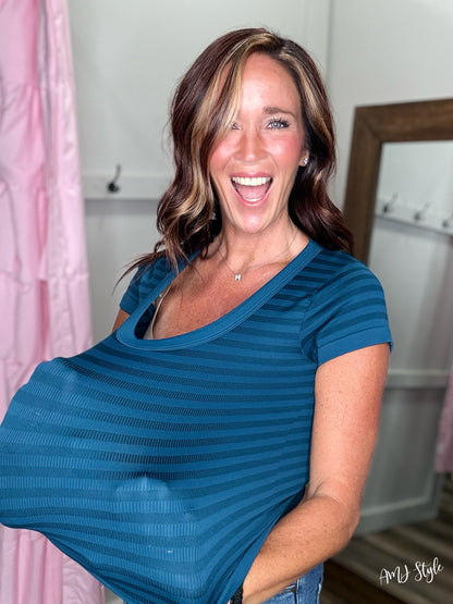It Girl Top - Deep Sea Blue