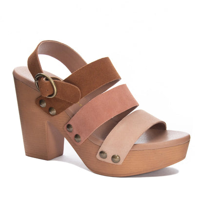 Fenny Platform Sandal - Brown Multi