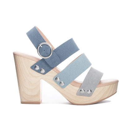 Fenny Platform Sandal - Blue Multi