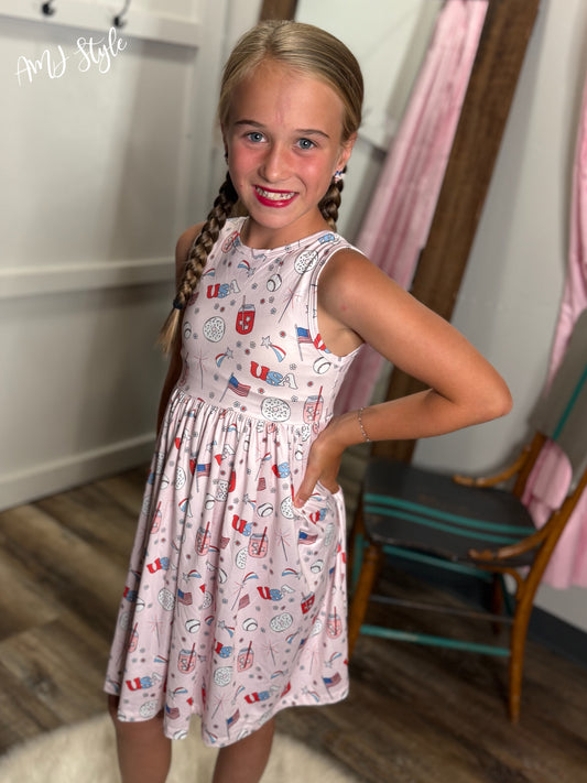USA Twirl Kiddo Dress