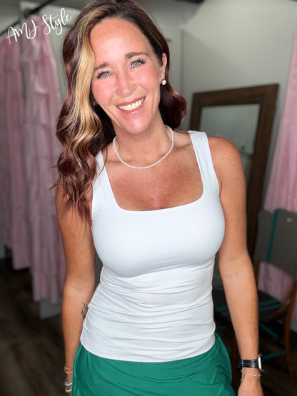 SunKiss Butter Soft Tank - White