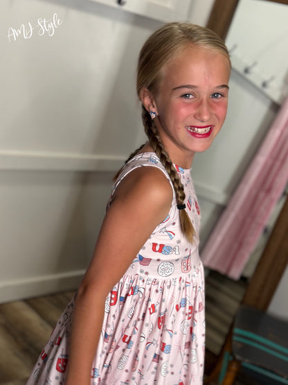 USA Twirl Kiddo Dress