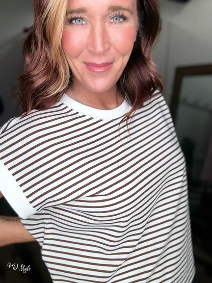 Lido Luxe Stripe Set - Brown