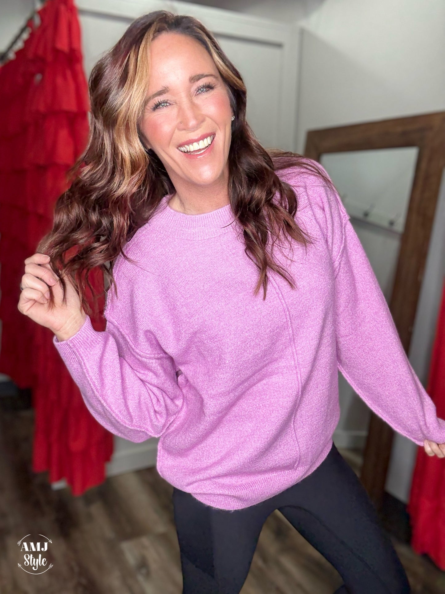 Hearthside Sweater - Mauve