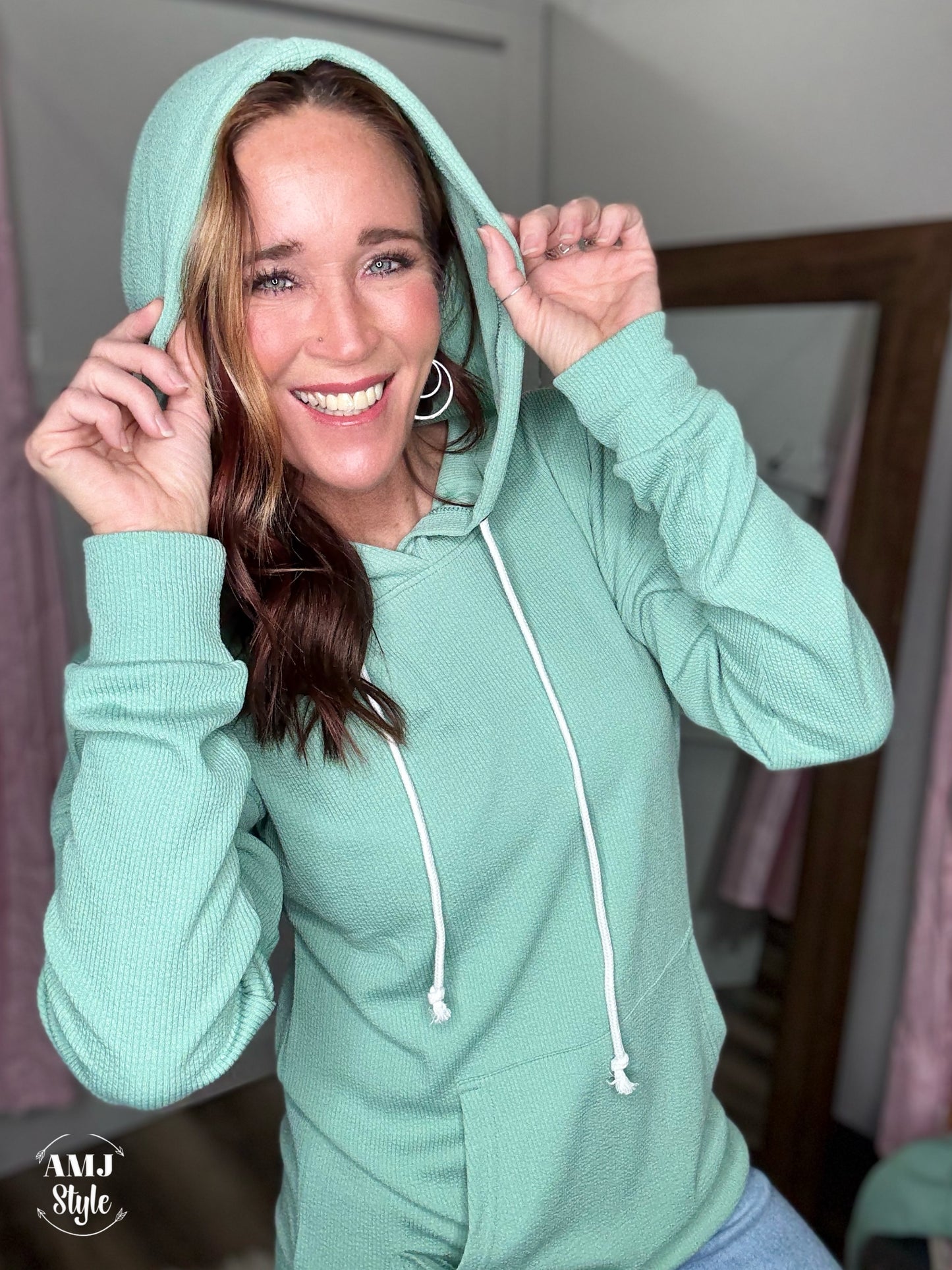 The Kacey Hoodie - Sage