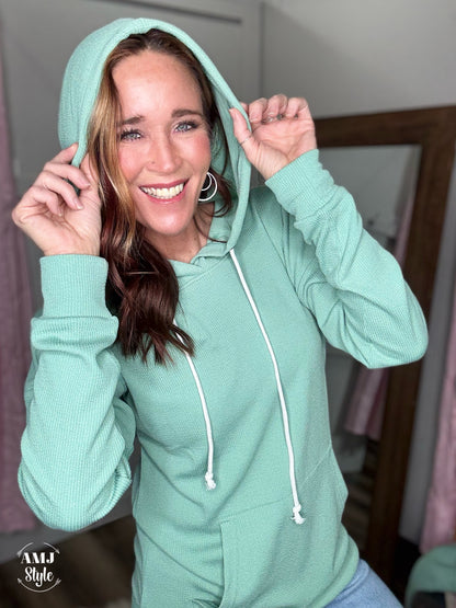 The Kacey Hoodie - Sage