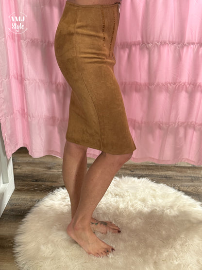 Mocha Muse Pencil Skirt