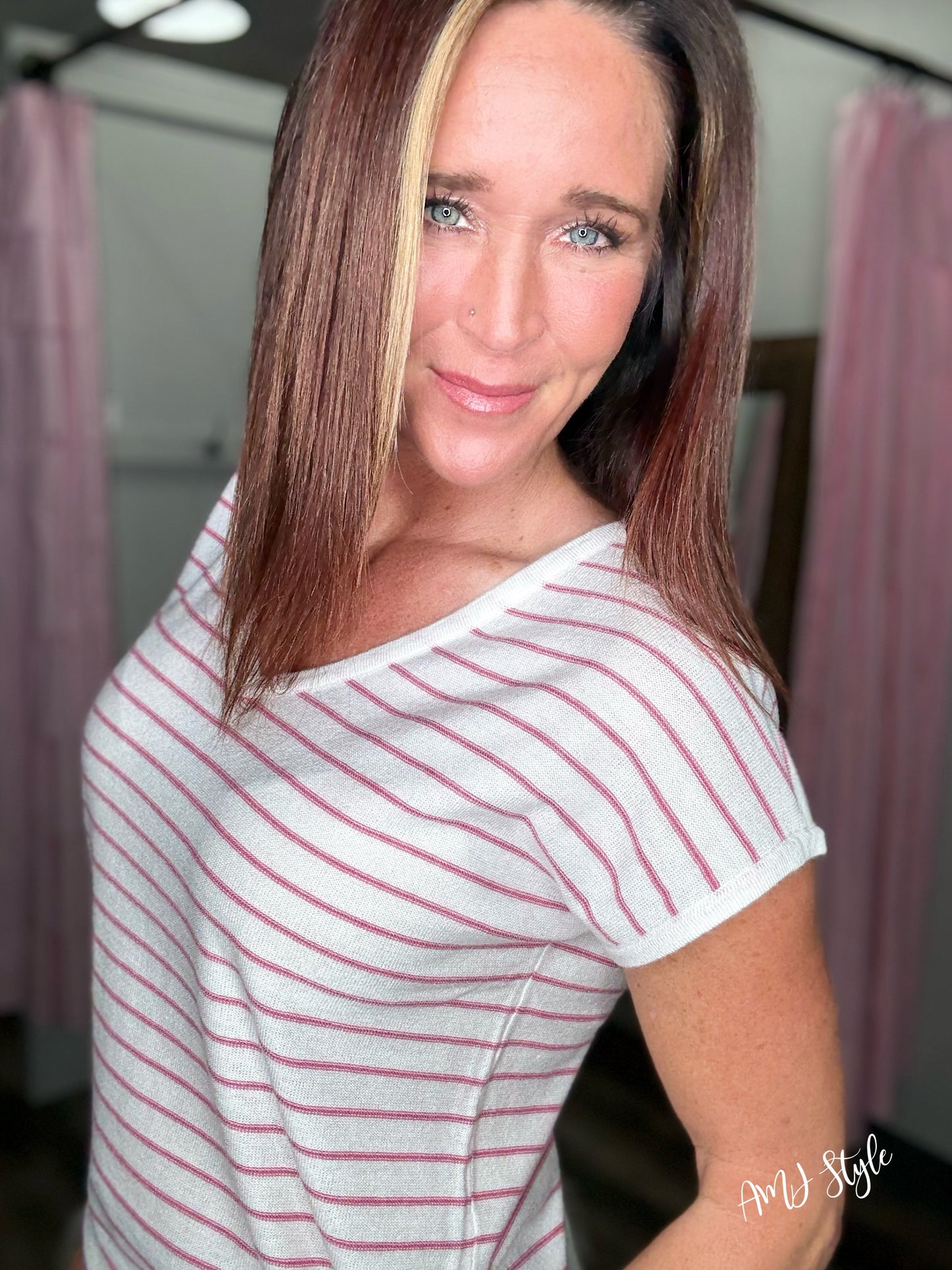 Bubblegum Stripe Top