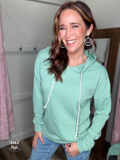The Kacey Hoodie - Sage
