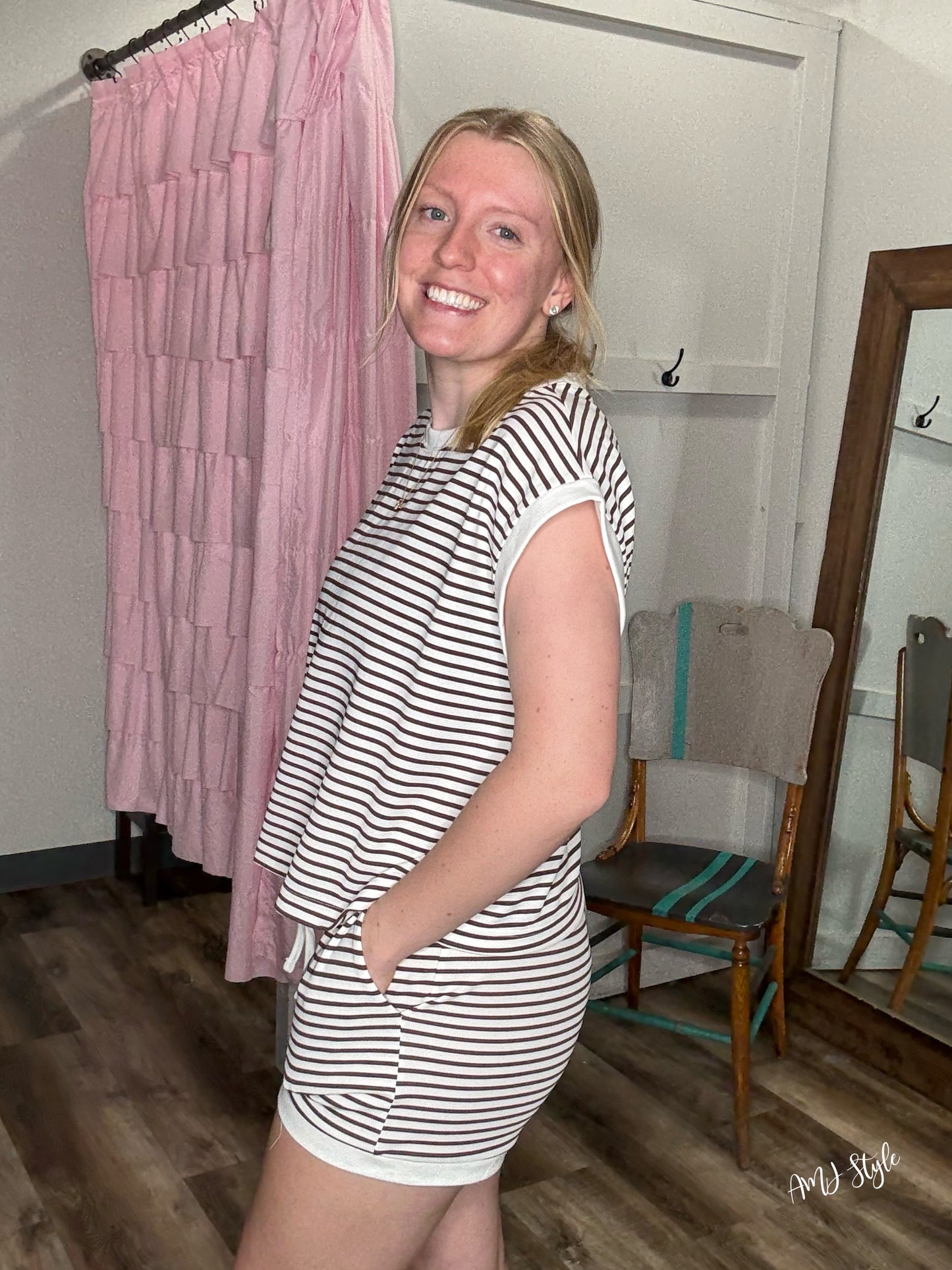 Lido Luxe Stripe Set - Brown