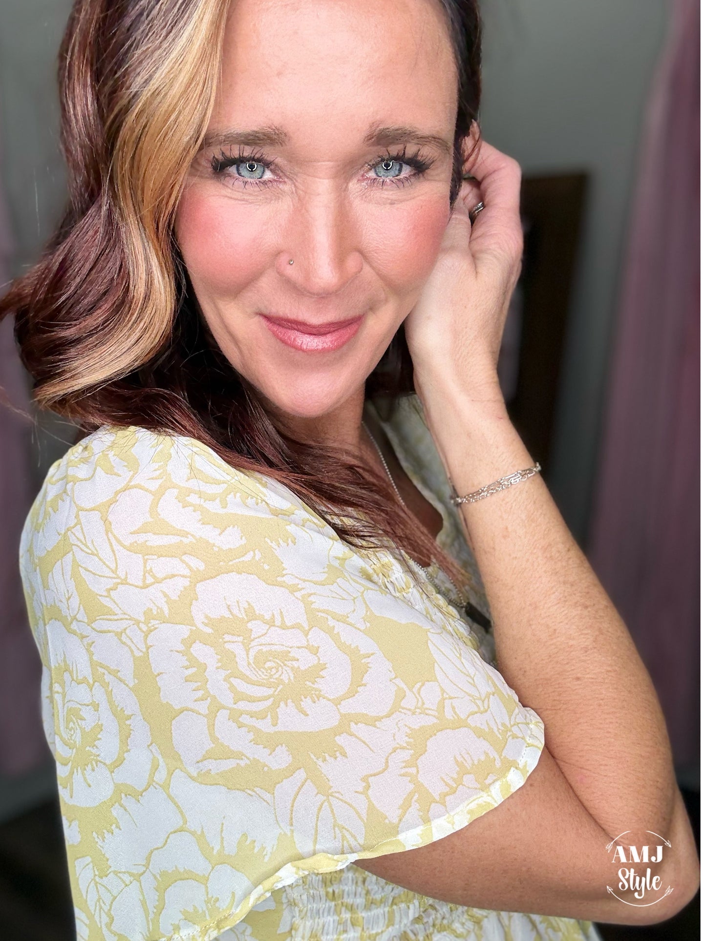 Lemon Floral Dress